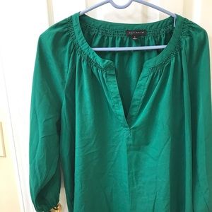 Green blouse